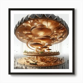 Mushroom Restaurant Art Print