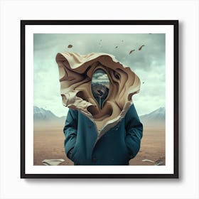 Scenic Face 4 Art Print