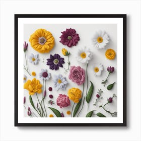 Luckycharms flowers collection Art Print