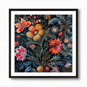 Floral Spotlight (6) Art Print