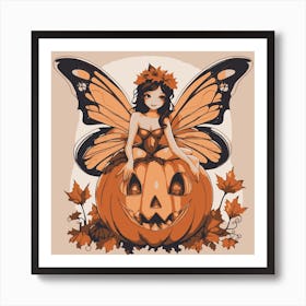 Pumpkin Fairy Art Print