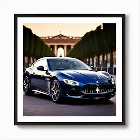 Maserati Car Automobile Vehicle Automotive Italian Brand Logo Iconic Luxury Performance S (2) Art Print