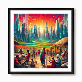 Cityscape 5 Art Print