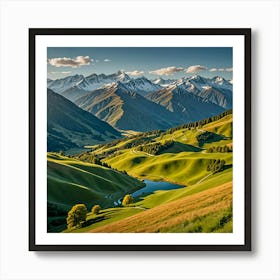 Alpine Landscape Art Print