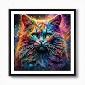 Magical Cat 10 Art Print