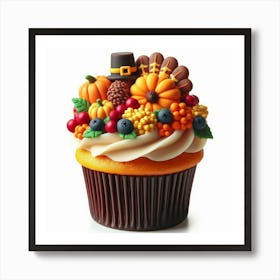 Thanksgiving Cupcake 2 Art Print