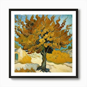 Mulberry Tree, 1889 By Vincent Van Gogh Art Print 3 Art Print