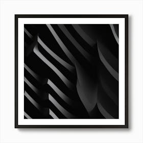 Abstract Black And White Pattern Art Print