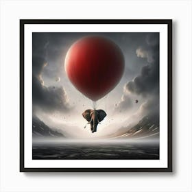 Elephant In The Sky 4 Art Print