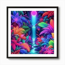 Psychedelic Jungle Art Print