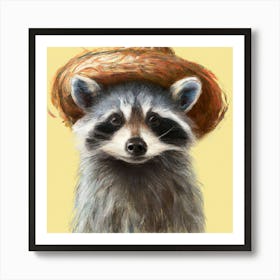 Farmer Raccoon Art Print