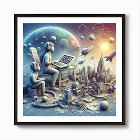 Futuristic City Art Print