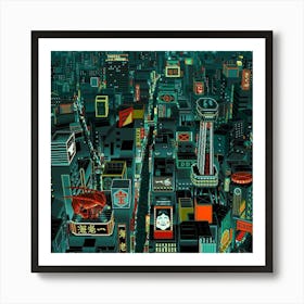 Art Cityscape Japanese Art Print