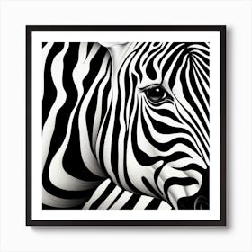 Zebra 2 Art Print