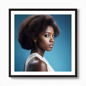 Portrait Of African American Woman Art Print