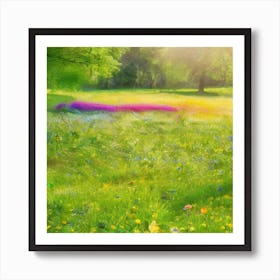 Wildflowers In The Meadow 8 Art Print