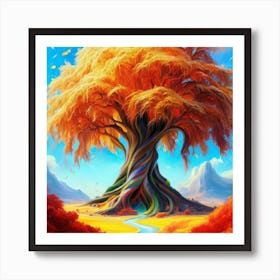 Tree Of Life oil painting abstract painting art 7 Art Print