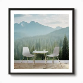 Mountain Scene Wall Mural Art Print