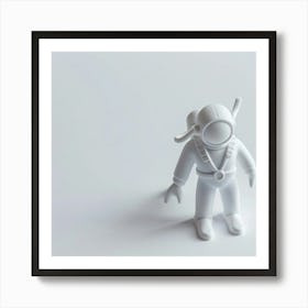 White Astronaut Art Print