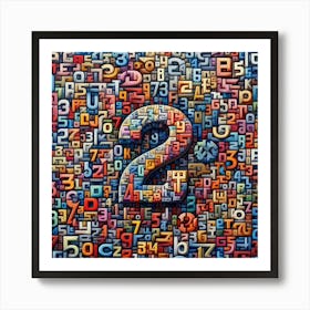 Colorful Alphabet Collage Art Print