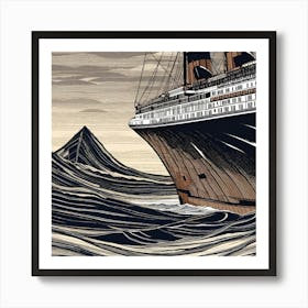 Titanic Canvas Print Póster