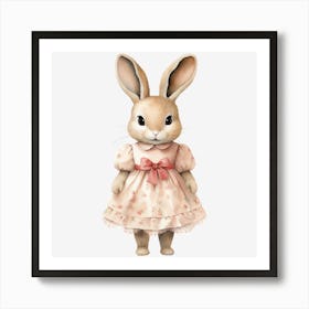 Bunny In A Dress 1 Art Print