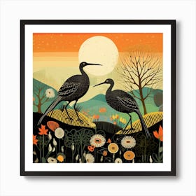 Bird In Nature Kiwi 1 Art Print