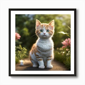 Orange Tabby Cat Art Print