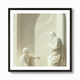 Jesus And John 1 Art Print