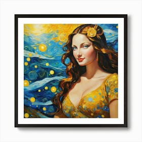 Starry Night guj Art Print