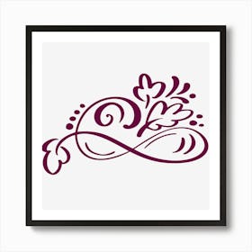 Swirls And Vines Art Print