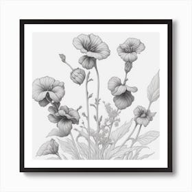 Flowers myluckycharm Art Print