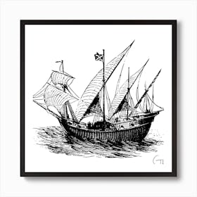 Old Ship Art Print