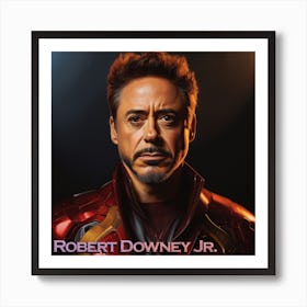 Robert Downey Jr 2 Art Print