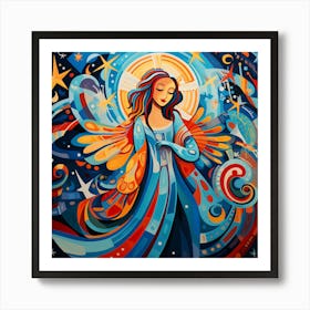 Angel In The Sky Art Print