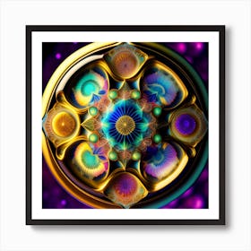 Psychedelic Mandala 1 Art Print