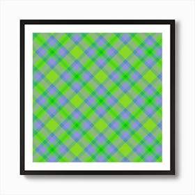 Plaid Fabric 126 Art Print