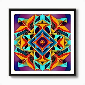 Abstract Mandala 6 Art Print