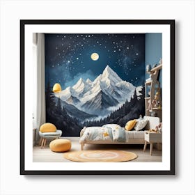 Mountain Mural 1 Art Print