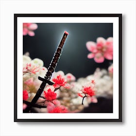 Myeera Ninja Samurai Sword Training And Meditation By Temples I 06fa574e 3785 447f B250 76d77782230e Art Print