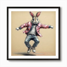 Bunny Dance Art Print