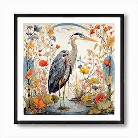 Blue Heron Art Print