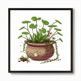 Potted Plants 4 Art Print