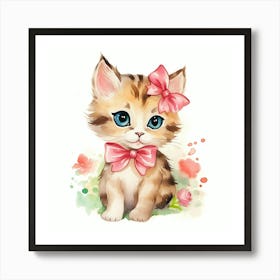 Cute Kitten Art Print