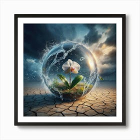 Water In A Glass Art Print