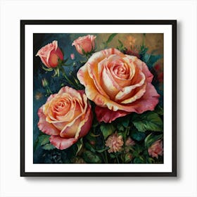 Three Roses Art Print