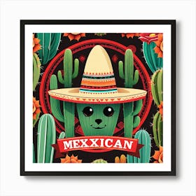 Mexican Cactus 66 Art Print