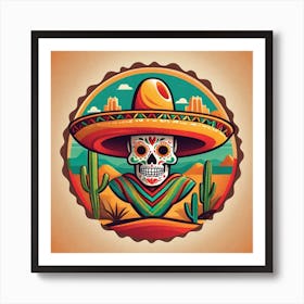 Mexican Skull 91 Art Print