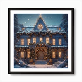 Christmas House 65 Art Print