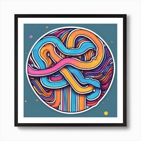 Psychedelic Swirl Art Print